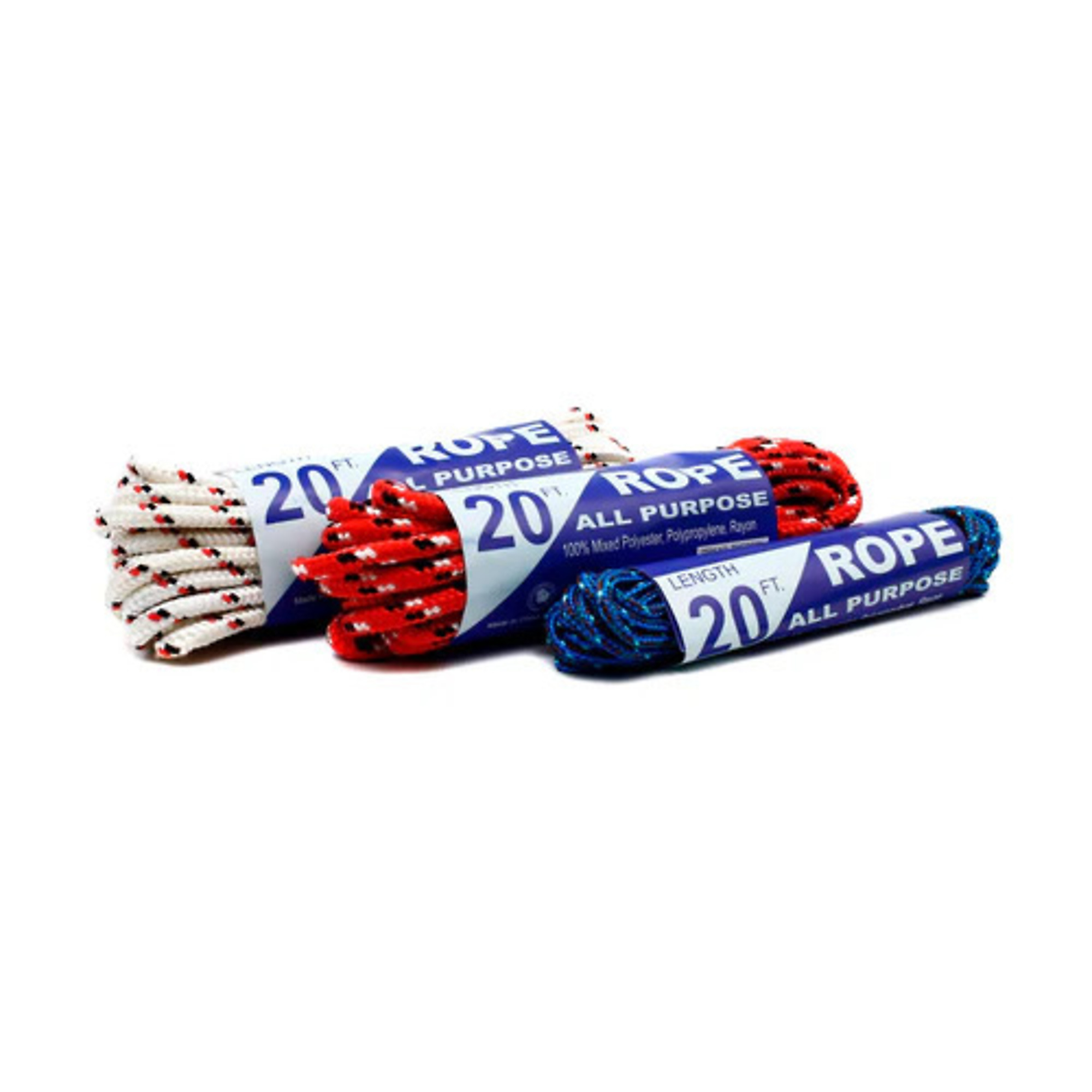 20ft x 1/4" All-Purpose Rope - Assorted Colors
